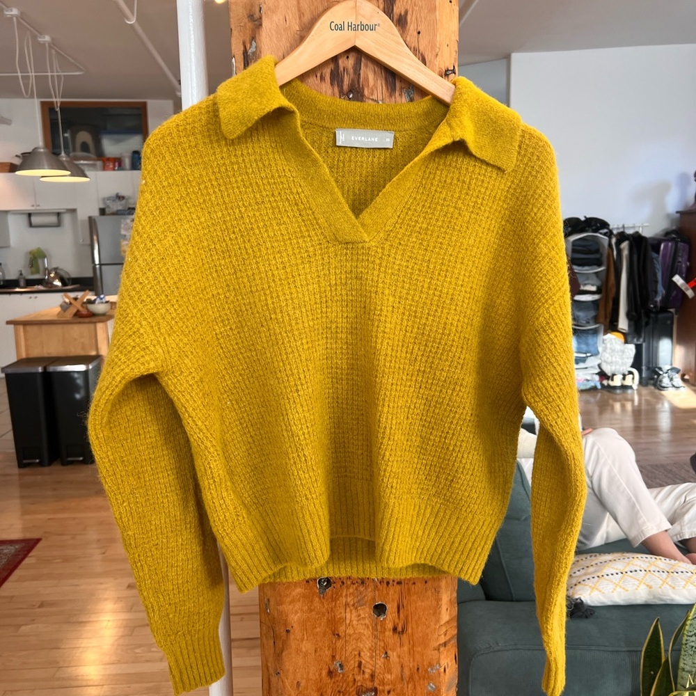 Everlane Mustard Yellow Sweater
